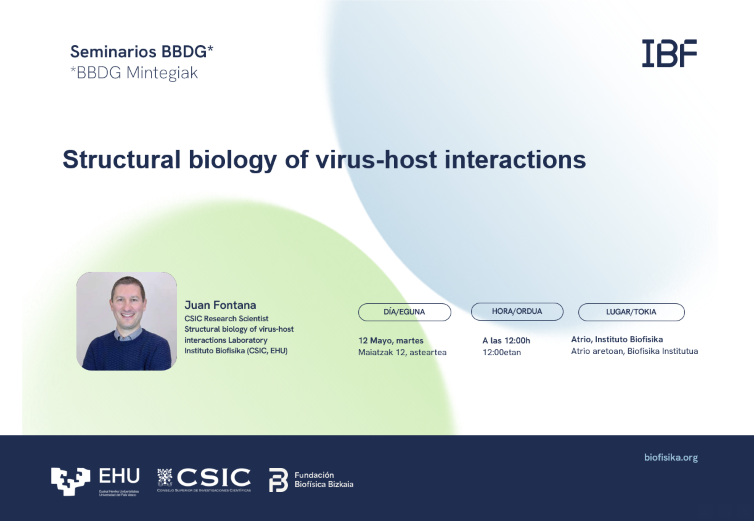 BBDG Seminar: "Structural biology of virus-host interactions"