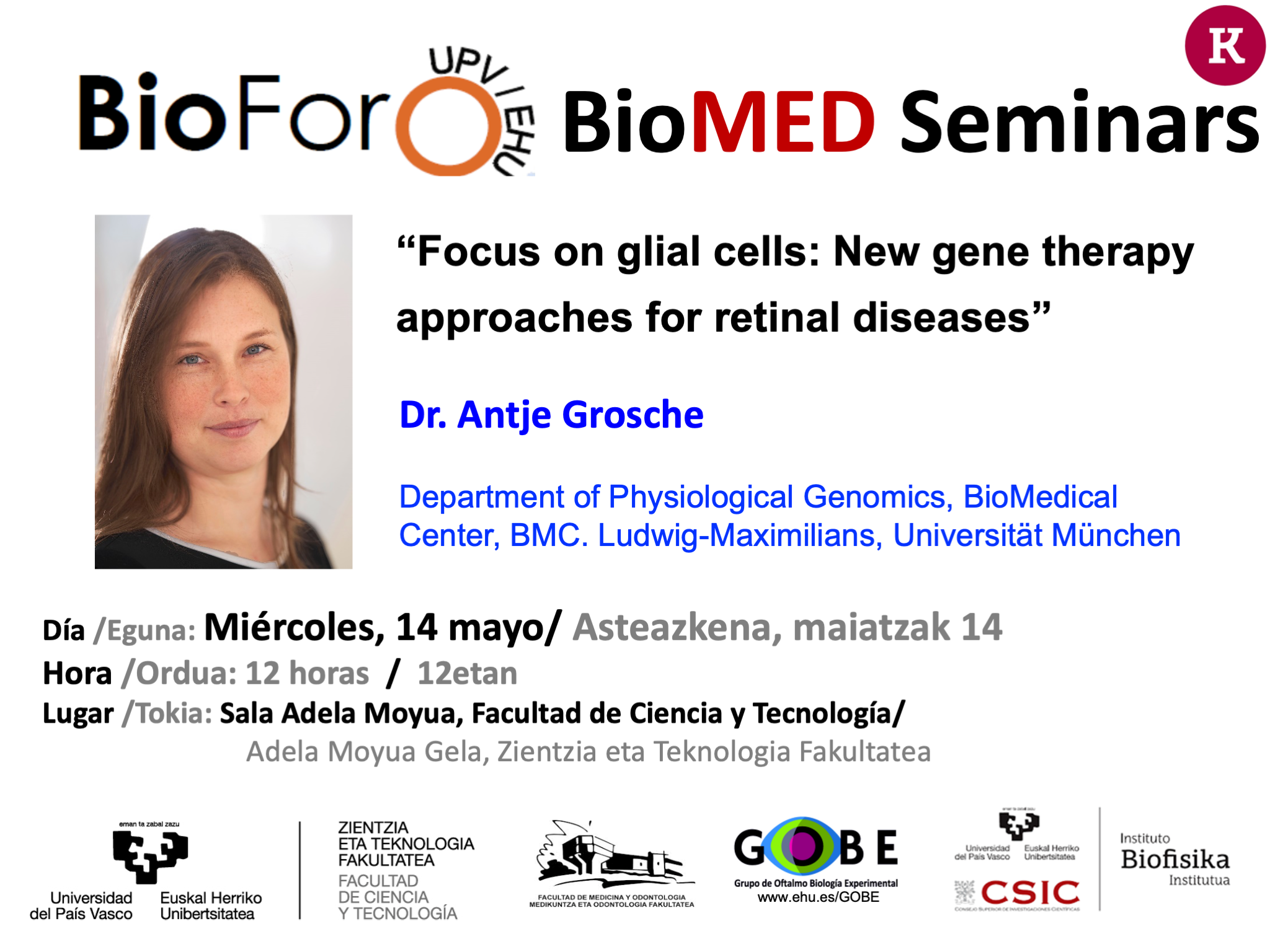 BioForo: "Focus on glial cells: New gene therapy approaches for retinal diseases"