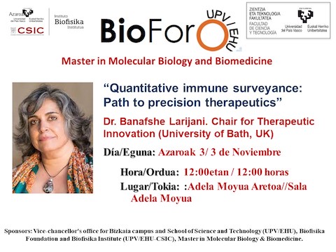 BioForo seminars: Wed 2, Thu 3 & Fri 4 NOV 2022 3 BioForo Nov 3